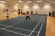 Portable badminton court