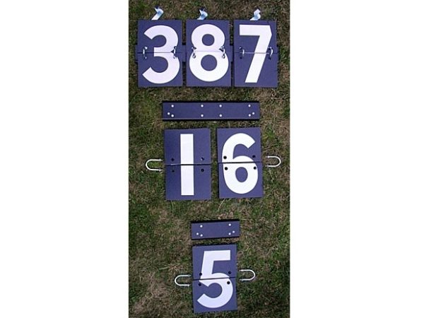 Telegraph Number Plates 1-12 and blank (228m x 305m)