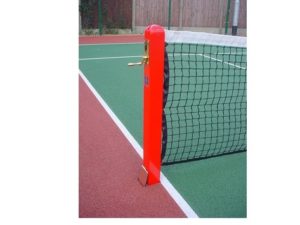 Tennis net and post