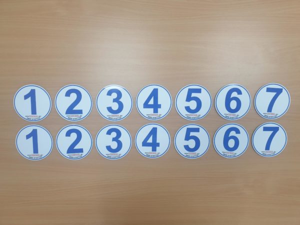 Bowls Rink numbers/markers